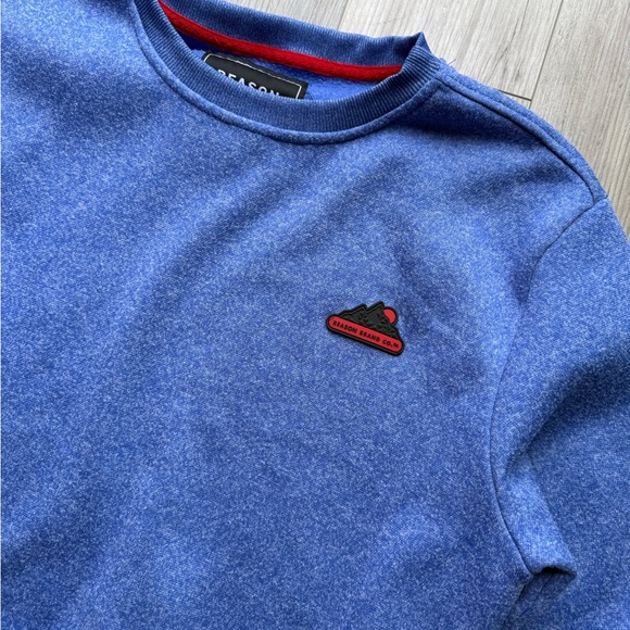 Reason Heather Blue Pullover - Picture 2 of 6